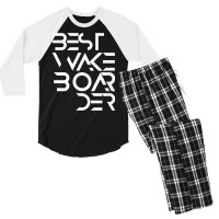 Best Wakeboarder Wakeboarding Wakeboard Wake Water Sport T Shirt Men's 3/4 Sleeve Pajama Set | Artistshot