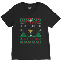 Sidecar Cocktail Christmas Sweater Sidecar Ugly Xmas V-neck Tee | Artistshot