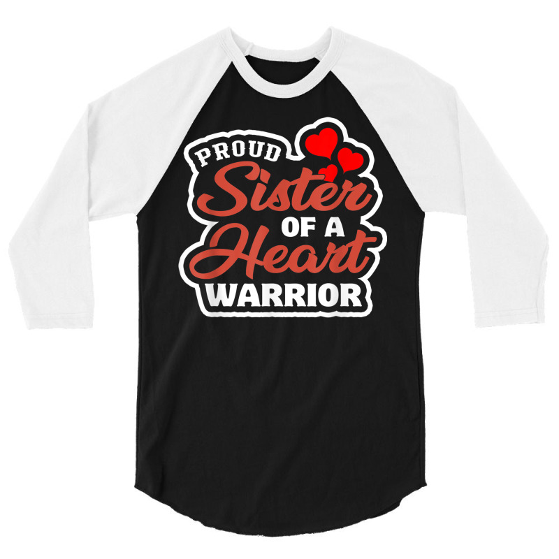 Woman Injury Mother Girl Patient Heart Warrior Chd Awareness 3/4 Sleeve Shirt | Artistshot