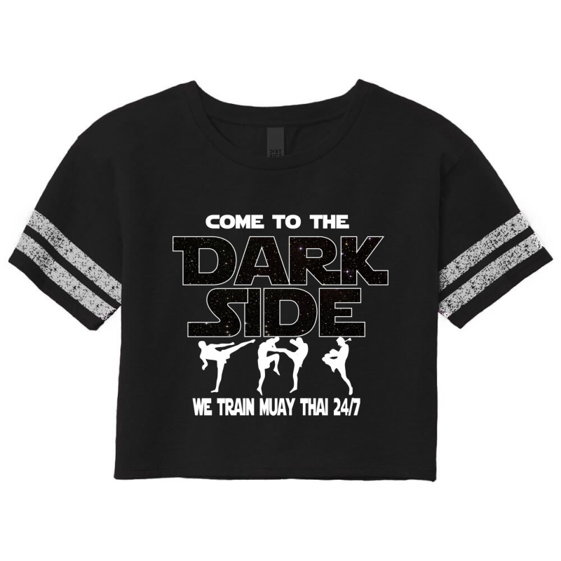 Muay Thai  - Come To The Dark Side - Martial Artist Gift Scorecard Crop Tee by cm-arts | Artistshot