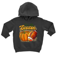 Tis The Season Leopard Pumpkin Football Autumn Thanksgiving Toddler Hoodie | Artistshot