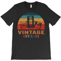 Vintage Est 1921 Cassette Tape Floppy Disk 101th Birthday T-shirt | Artistshot