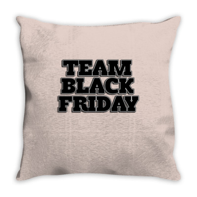 Team Black Friday Throw Pillow Designed By Kiva27