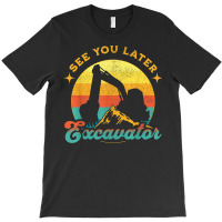 See You Later Excavator Retro Boy Kids T-shirt | Artistshot