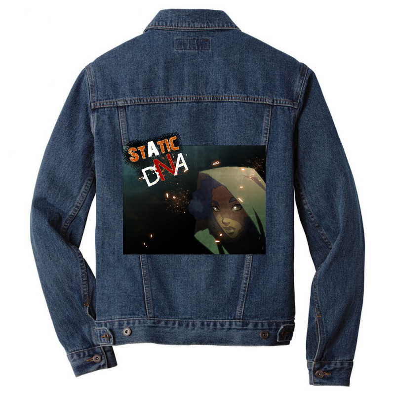 Static Dna T Design Men Denim Jacket | Artistshot