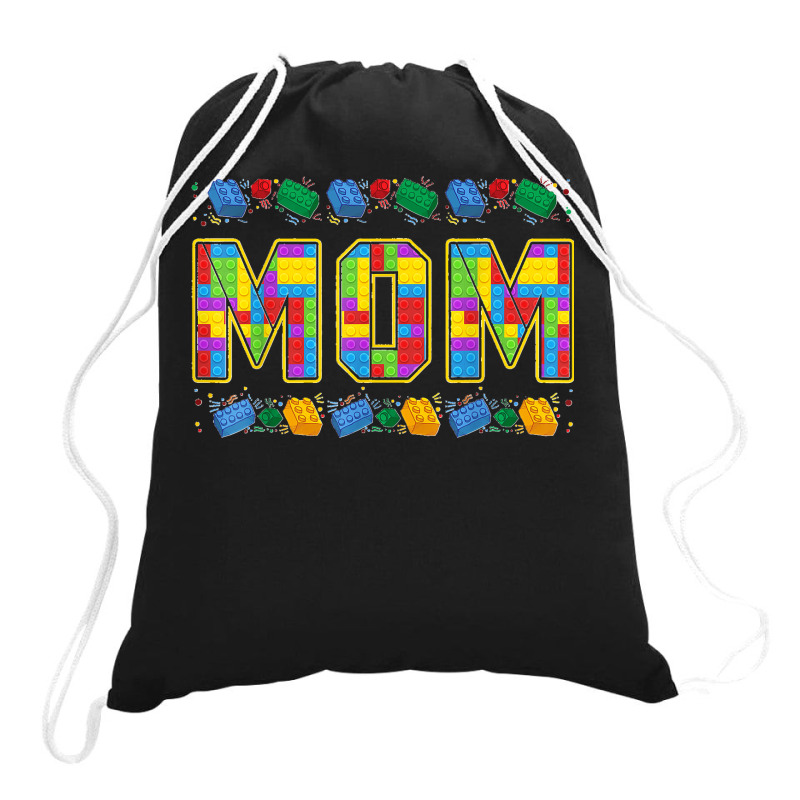 Mom Brick Builder Funny Blocks Master Builder Drawstring Bags | Artistshot