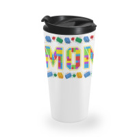 Mom Brick Builder Funny Blocks Master Builder Travel Mug | Artistshot