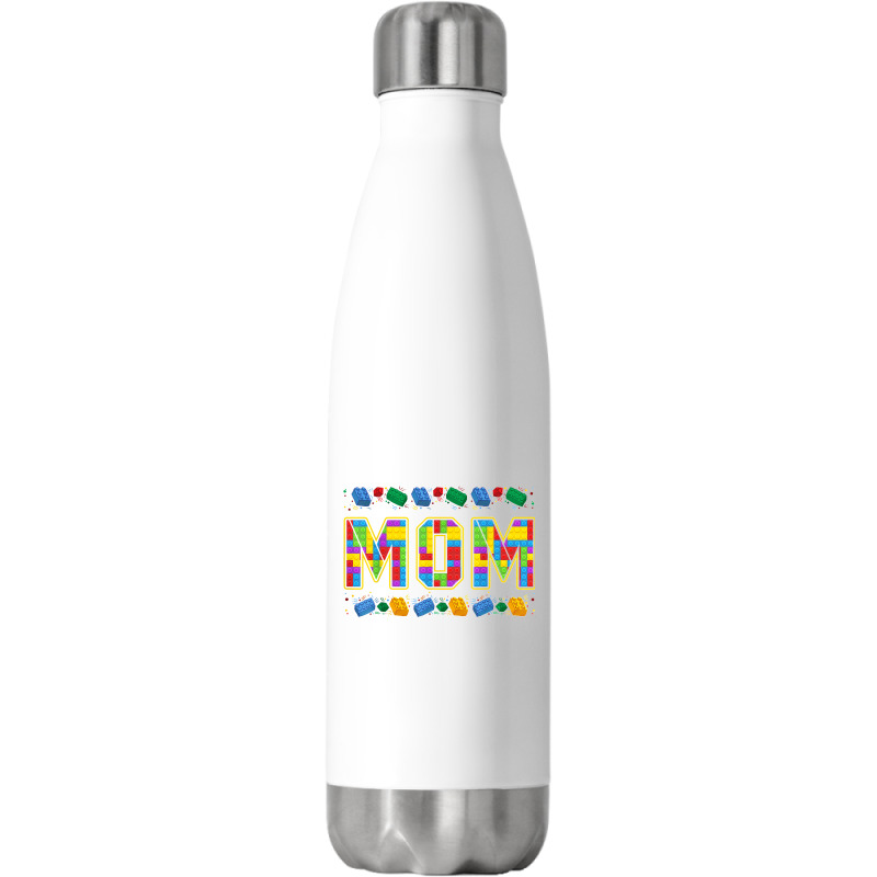 Mom Brick Builder Funny Blocks Master Builder Stainless Steel Water Bottle | Artistshot