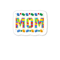 Mom Brick Builder Funny Blocks Master Builder Sticker | Artistshot