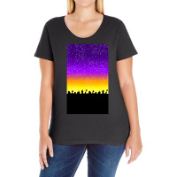 Sunset Over The Cemetery Ladies Curvy T-shirt | Artistshot