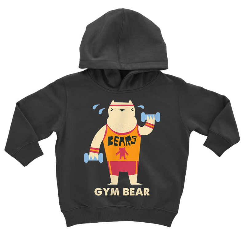 Gym Bear Weight Lifting Iron Body Building Fitness Gift T Shirt Toddler Hoodie | Artistshot