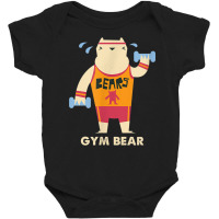 Gym Bear Weight Lifting Iron Body Building Fitness Gift T Shirt Baby Bodysuit | Artistshot