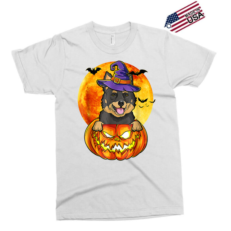 Australian Kelpie Witch Pumpkin Halloween Dog Lover Funny T Shirt Exclusive T-shirt by cm-arts | Artistshot