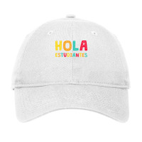 Maestra Bilingual Regalos Spanish Teacher Hola Estudiantes Long Sleeve Adjustable Cap | Artistshot