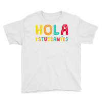 Maestra Bilingual Regalos Spanish Teacher Hola Estudiantes Long Sleeve Youth Tee | Artistshot