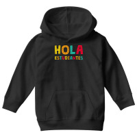 Maestra Bilingual Regalos Spanish Teacher Hola Estudiantes Long Sleeve Youth Hoodie | Artistshot