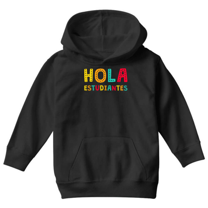 Maestra Bilingual Regalos Spanish Teacher Hola Estudiantes Long Sleeve Youth Hoodie by qubujasaelae | Artistshot