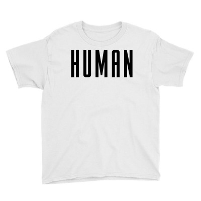 Human (black) Youth Tee Designed By New Spirit