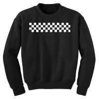 Car Racing Checkered Finish Line Flag Automobile Motor Race Sweatshirt Youth Sweatshirt | Artistshot