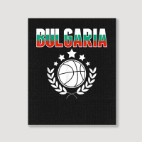 Bulgaria Basketball Fans Jersey Bulgarian Flag Sport Lovers T Shirt Portrait Canvas Print | Artistshot