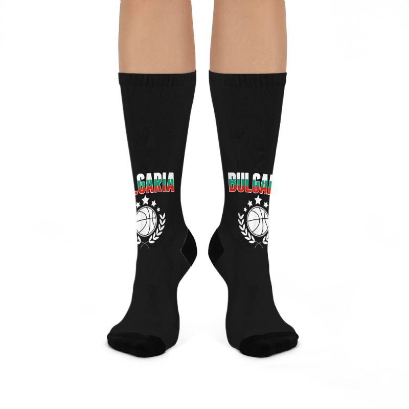 Bulgaria Basketball Fans Jersey Bulgarian Flag Sport Lovers T Shirt Crew Socks | Artistshot