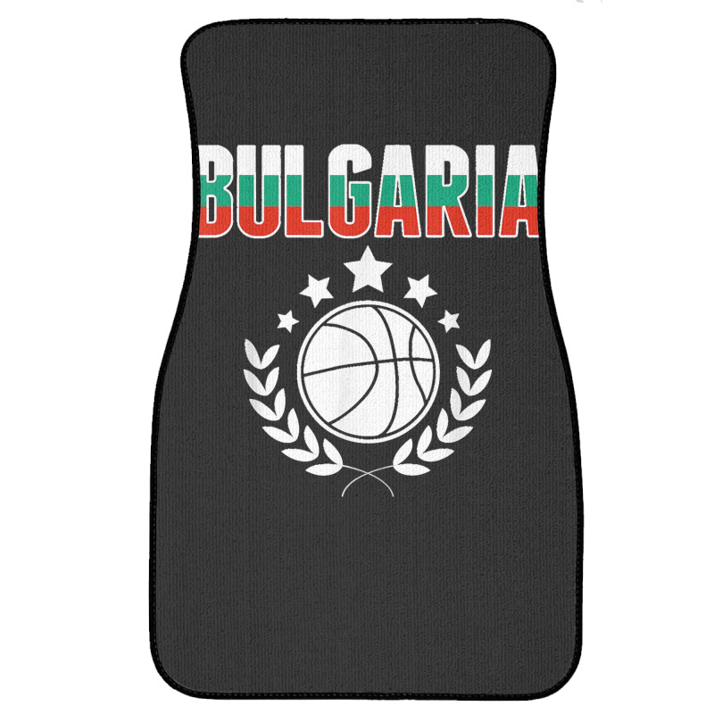 Bulgaria Basketball Fans Jersey Bulgarian Flag Sport Lovers T Shirt Front Car Mat | Artistshot