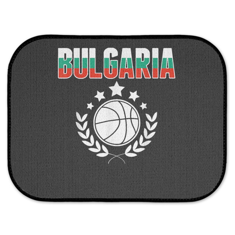 Bulgaria Basketball Fans Jersey Bulgarian Flag Sport Lovers T Shirt Rear Car Mat | Artistshot