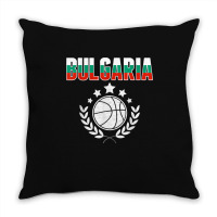 Bulgaria Basketball Fans Jersey Bulgarian Flag Sport Lovers T Shirt Throw Pillow | Artistshot