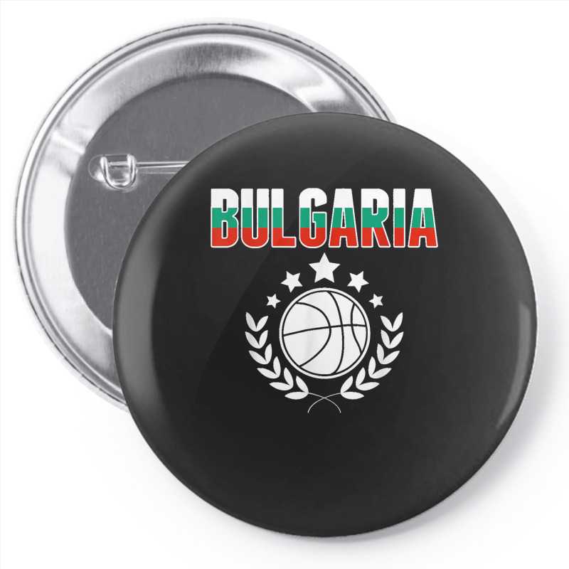 Bulgaria Basketball Fans Jersey Bulgarian Flag Sport Lovers T Shirt Pin-back Button | Artistshot