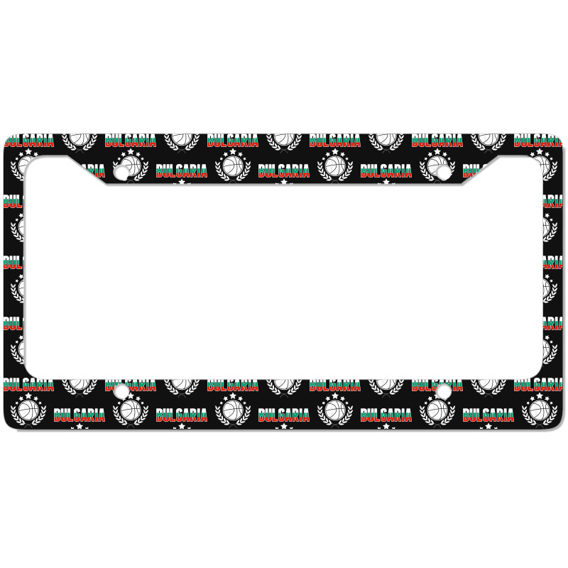 Bulgaria Basketball Fans Jersey Bulgarian Flag Sport Lovers T Shirt License Plate Frame | Artistshot