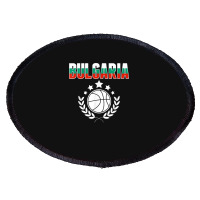 Bulgaria Basketball Fans Jersey Bulgarian Flag Sport Lovers T Shirt Oval Patch | Artistshot