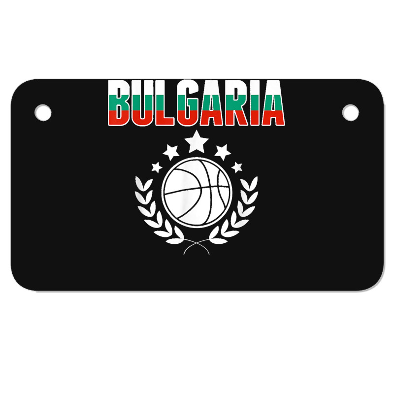 Bulgaria Basketball Fans Jersey Bulgarian Flag Sport Lovers T Shirt Motorcycle License Plate | Artistshot