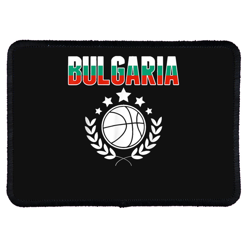 Bulgaria Basketball Fans Jersey Bulgarian Flag Sport Lovers T Shirt Rectangle Patch | Artistshot