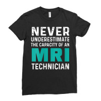 Womens Mri Technician Capacity Tech Technologist V Neck T Shirt Ladies Fitted T-shirt | Artistshot