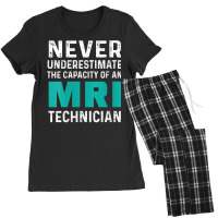 Womens Mri Technician Capacity Tech Technologist V Neck T Shirt Women's Pajamas Set | Artistshot