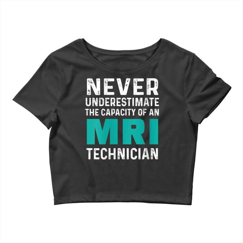 Womens Mri Technician Capacity Tech Technologist V Neck T Shirt Crop Top by cm-arts | Artistshot