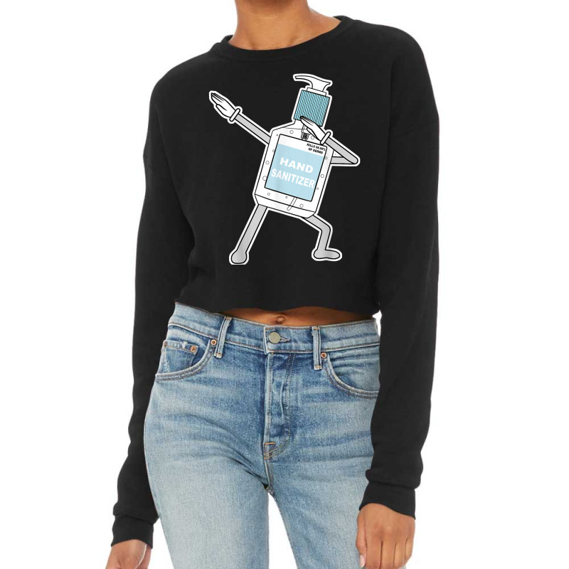 Dabbing Hand Sanitizer (medium Bottle) T Shirt Cropped Sweater by cm-arts | Artistshot