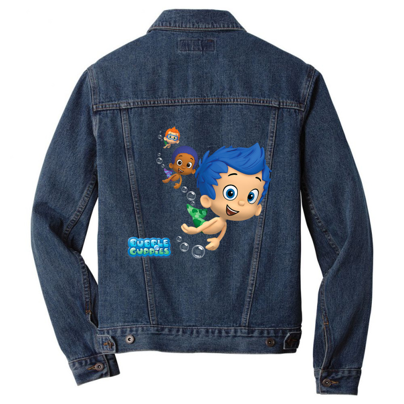 Bubble Guppies Gil, Goby And Nonny Men Denim Jacket | Artistshot