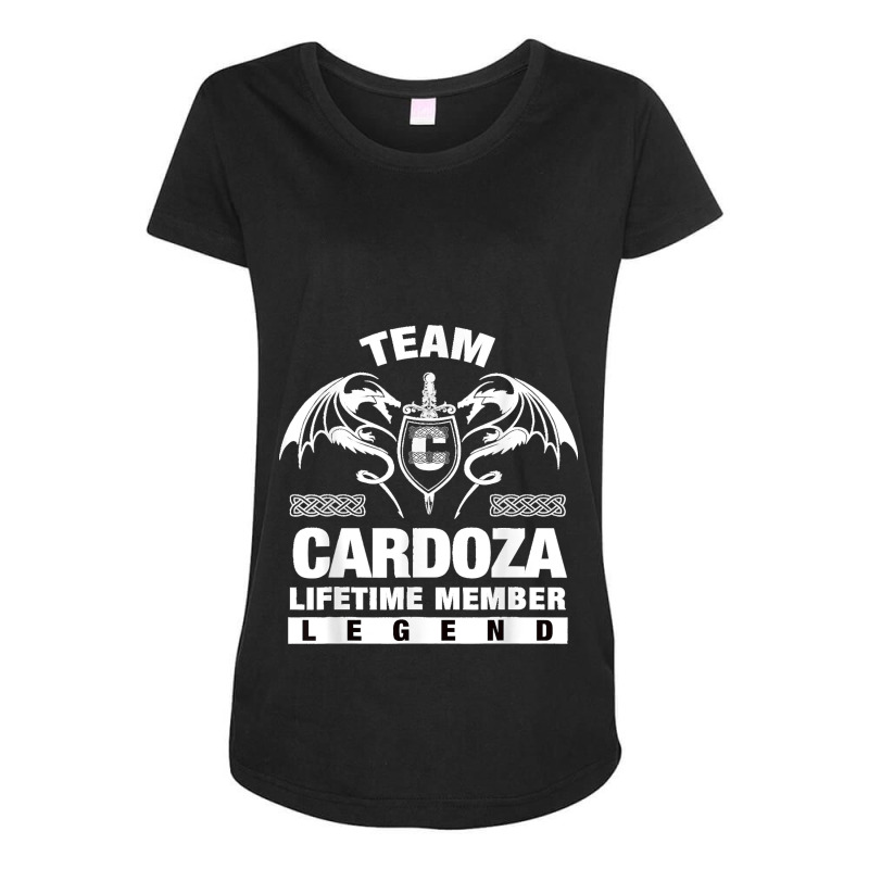 Team Cardoza Lifetime Member Gifts T Shirt Maternity Scoop Neck T-shirt by SteveMartindale | Artistshot