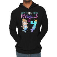 This Mermaid Is 7 Year Old 8th Birthday Girl Daughter Lightweight Hoodie | Artistshot