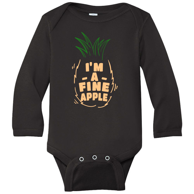 I’m A Fineapple Long Sleeve Baby Bodysuit by New Spirit | Artistshot