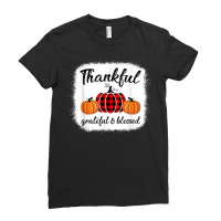 Vintage Plaid Pumpkin Fall Season Thanksgiving Autumn Lover Ladies Fitted T-shirt | Artistshot