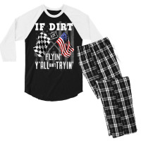 Dirt Track Racing Motocross Stock Car Racing T Shirts Gift Men's 3/4 Sleeve Pajama Set | Artistshot