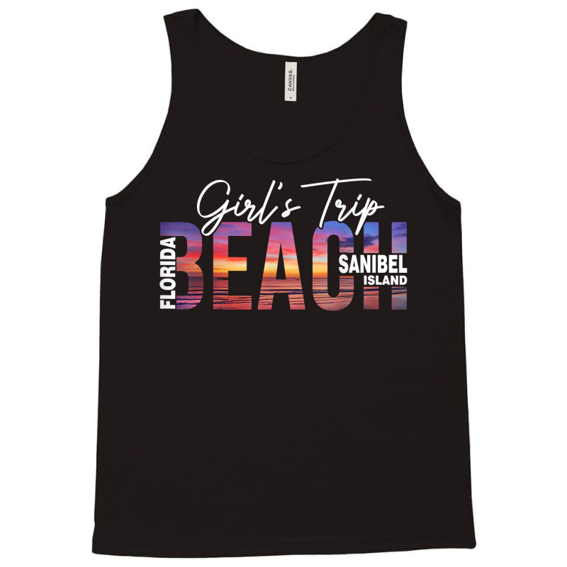 Sanibel Island Palm Trees Beach Florida Matching Girls Trip T Shirt Tank Top by puetzee | Artistshot