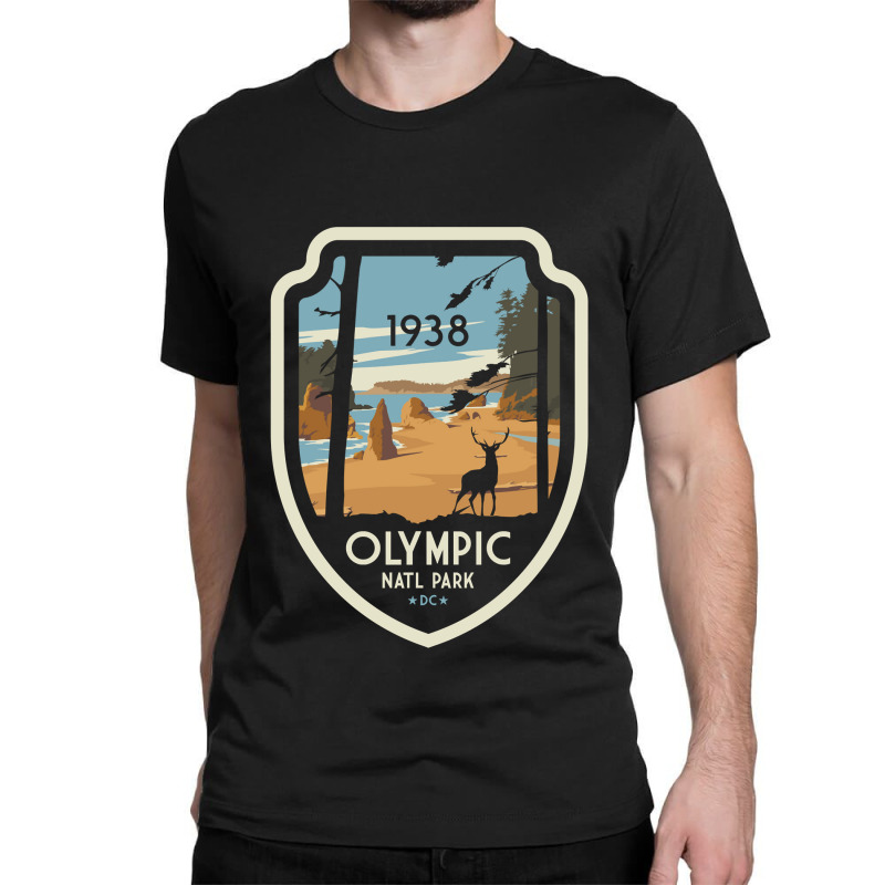 Washington Olympic National Park Retro Vintage Design Gift Classic T-shirt | Artistshot