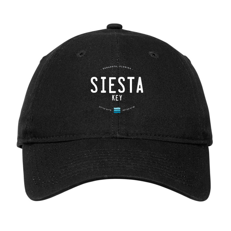 Siesta Key Sarasota Florida Beach Waves Gift Adjustable Cap by ElsieLynne | Artistshot