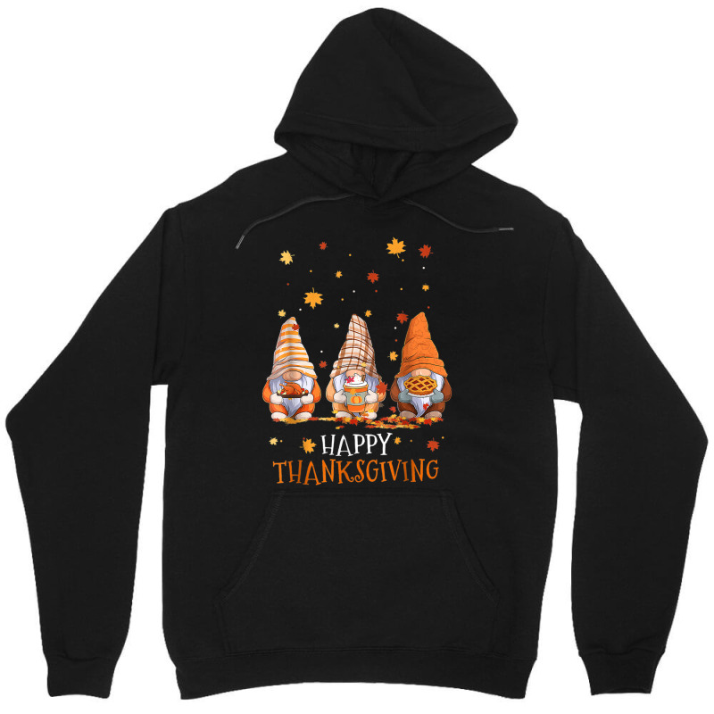 Three Gnomes Happy Thanksgiving Autumn Fall Pumpkin Spice Unisex Hoodie | Artistshot