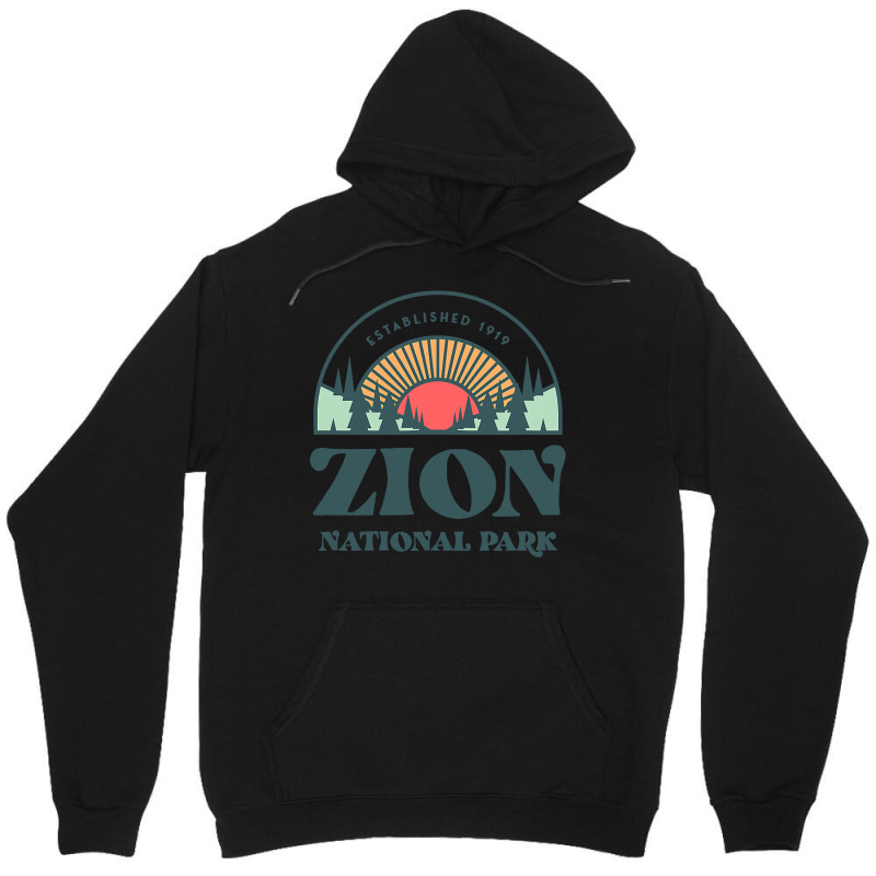 Retro Style Utah Zion National Park Unisex Hoodie | Artistshot