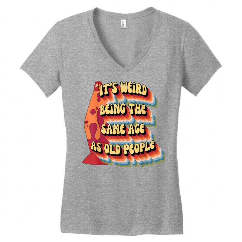 Cute Retro Hippie 70s Lava Lamp Boomer Millenial Pride T Shirt Women's V-Neck T-Shirt by cm-arts | Artistshot