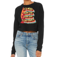 Cute Retro Hippie 70s Lava Lamp Boomer Millenial Pride T Shirt Cropped Sweater | Artistshot